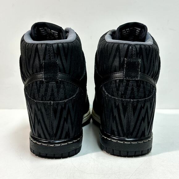 GOOD Nike Women's Dunk Sky High Print 'Black' Hidden Wedge Platform Sneakers 7.5 - Picture 5 of 10